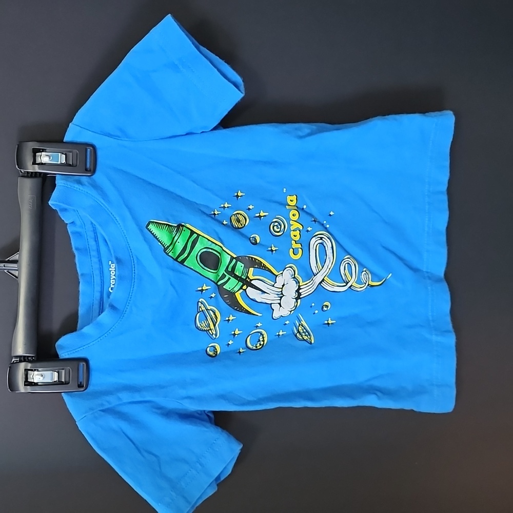 Crayola Boys 3T T Shirt Blue Worn